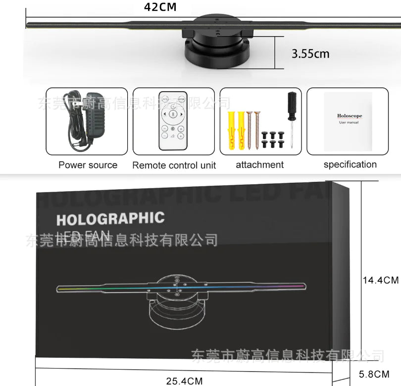 Holographic Display Fan